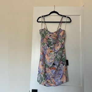 NWT Lulu’s Dress tie back mini dress  - size XL